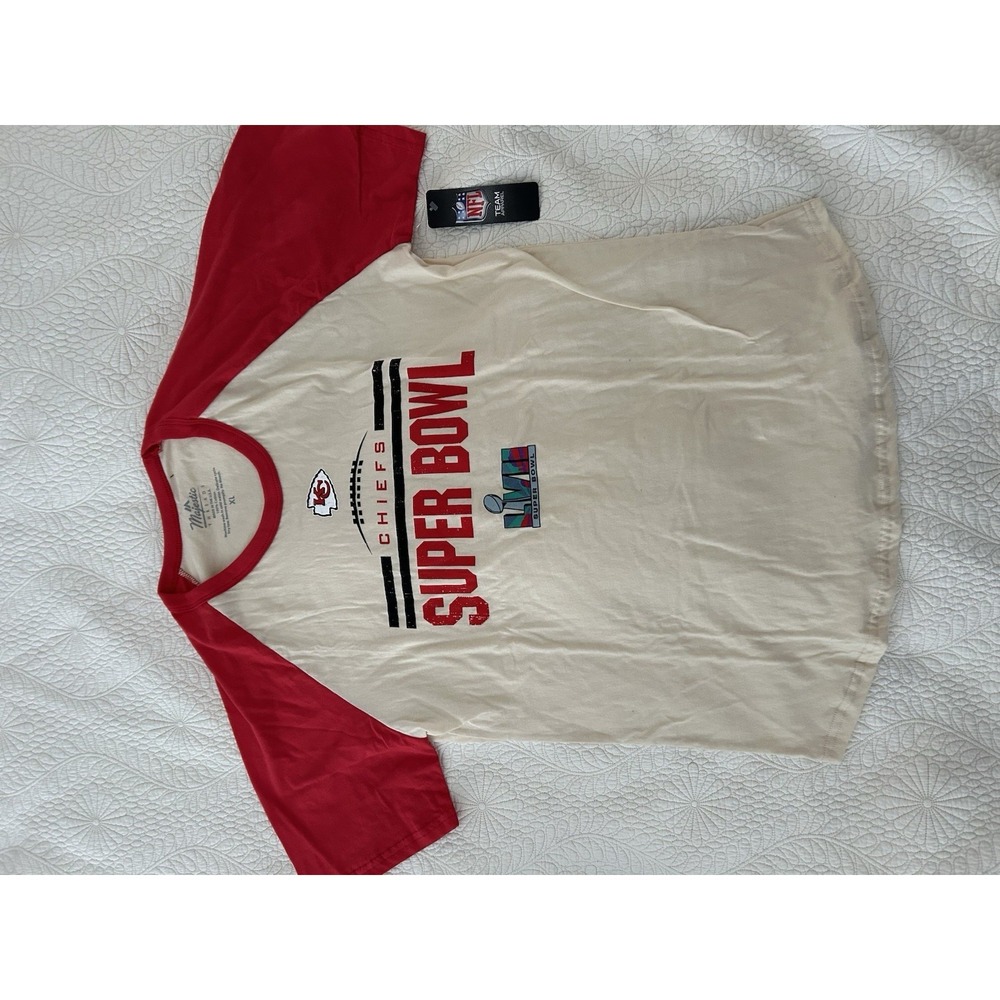 Majestic Threads Kansas City Chiefs Super Bowl 57  Two Tone Shirt Large